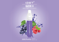 E-cig máximo Vape Pen All Kinds Flavors dos sopros do original 2300 de Iget 100% das vendas diretas