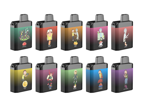 A modificação 4000 de Rick And Morty Box sopra nicotina descartável da pena 5% de Vape 10 sabores