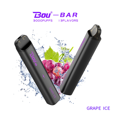 BOU BARRAM os sabores descartáveis 10ML dos tipos do dispositivo 13 do NIC 1350mah Vape de 5%