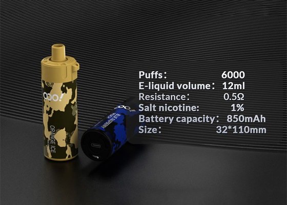 Sabor de venda quente Vape descartável Mesh Coil Disposable Vape Pen recarregável dos tipos do E-cig 10 do sopro de Por 6000 da energia