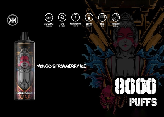 12 Sabores EPOD E Cigarette Energy Max Descartável Vape 8000 Puff 17ml