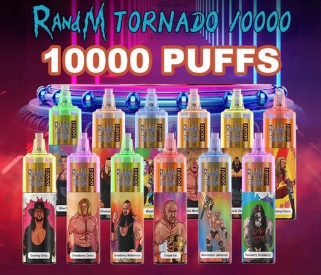 Dispositivo do cigarro de 10000 sabores de Nic Salt Disposable Vape Rechargeable 12 dos sopros
