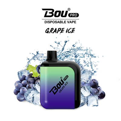Portátil Descartável BOU PRO Vape 7000 Puffs 5% Nic 16ml Líquido Tipo C Recarregável