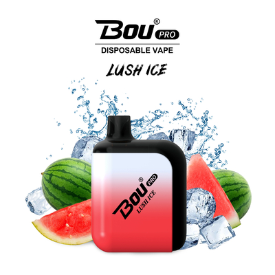 Portátil Descartável BOU PRO Vape 7000 Puffs 5% Nic 16ml Líquido Tipo C Recarregável