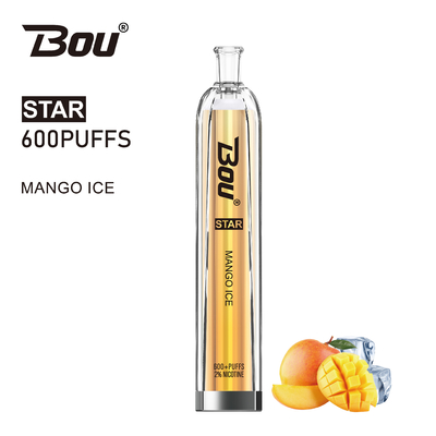 Cigs novos Bou Star IGET Vape de E 600 sopros com resistência 1.5ohm