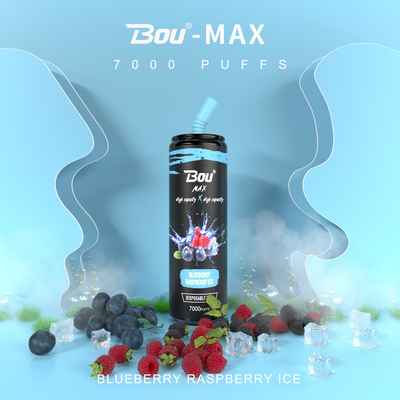 Tipo C Recarregável Bou Max Iget Diposable Vape 7000 Puffs 13 Sabores 650mAh
