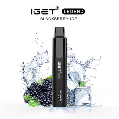 Caneta vape descartável IGET LEGEND 20 sabores 5% nicotina 1350mAh 4000 puffs
