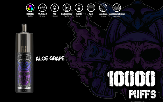Kit Vape descartável Super Big 10000 Puffs, KK Energy 17ml Liquid Epod Vape