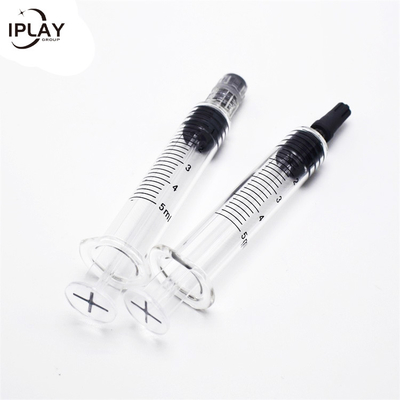 Capacidade material de vidro das seringas 0.5ml 1ml 2.25ml do fechamento de Luer dos Pyrex