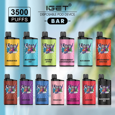 1500mAh 30 nicotina de Vape 5% da barra de Iget do sopro dos sabores 3500 descartável