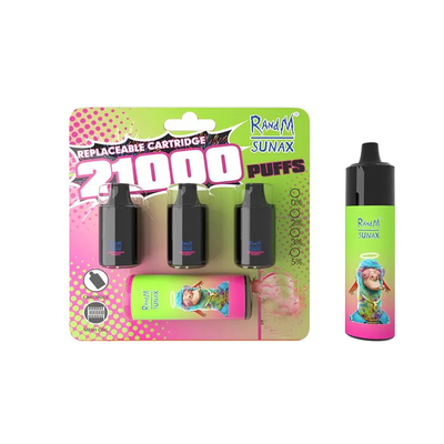 RandM Sunax 21000 sopra vagens eletrônicas descartáveis Mesh Coil dos cigarros 14mlx3