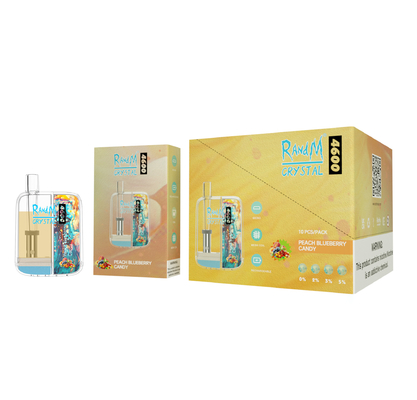 Sopros Vape superior Pen Disposable Nic Salt do cristal 4600 de 10ML RandM 12 sabores