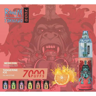 45 nicotina portátil superior descartável do atomizador 0/2/3/5% do furacão 14ML de RandM da pena de Vape dos sabores