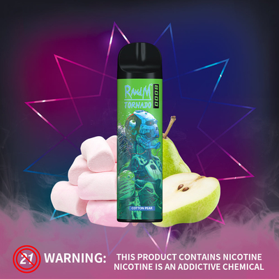 O furacão de RandM 16 ml misturou a pena descartável do Cig dos sopros E da vagem 8000 de Vape do fruto