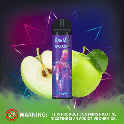 Fumot RandM Tornado 8000 Puffs 31 Sabores 5% Nicotina Vape Pen descartável 850 mAh Bateria