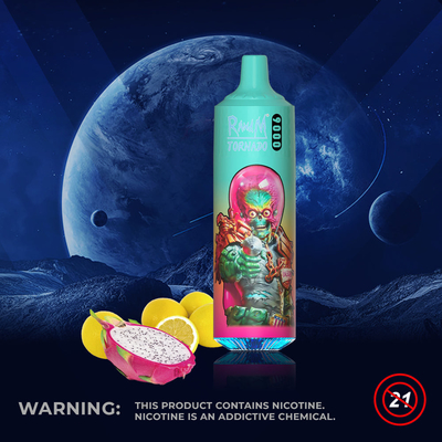 A vagem lisa Vape de RandM do líquido do sopro E do furacão 9000 encerra a pena luxúria do atomizador do gelo de 18 ml