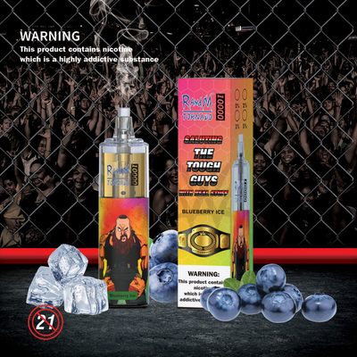 10000 sopra o sistema Vape da vagem de 20 ML encerra a luz descartável Rechargable de Vape RGB do furacão de RandM