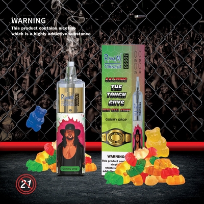 10000 sopra o sistema Vape da vagem de 20 ML encerra a luz descartável Rechargable de Vape RGB do furacão de RandM