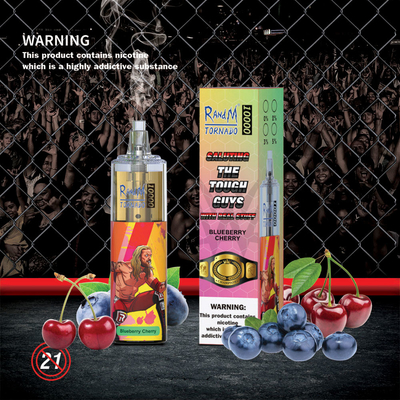 10000 sopra o sistema Vape da vagem de 20 ML encerra a luz descartável Rechargable de Vape RGB do furacão de RandM