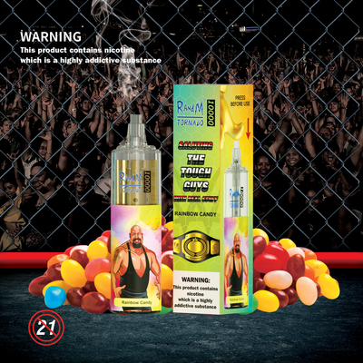 100% Original 20 ml Fumot RandM Tornado 10000 Puffs Vape Pen descartável 24 cores