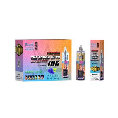 10000 sopra o sistema Vape da vagem de 20 ML encerra a luz descartável Rechargable de Vape RGB do furacão de RandM