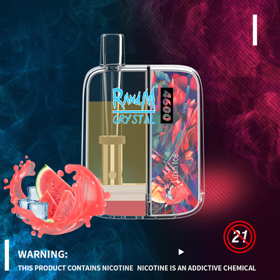 Atomizador portátil superior descartável dos sopros 10ML do cristal 4600 de Vape RandM da caixa magro