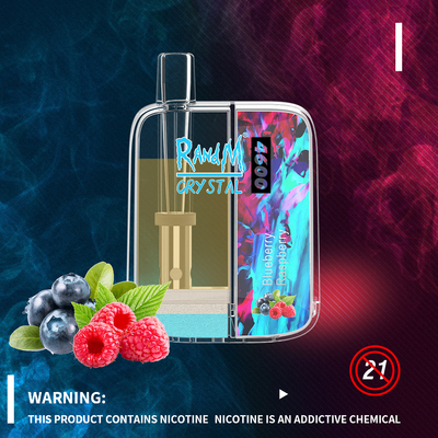 Atomizador portátil superior descartável dos sopros 10ML do cristal 4600 de Vape RandM da caixa magro