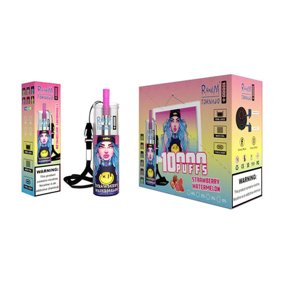 5% de nicotina 20 ml de capacidade líquida suco de gelo de frutas saboroso 14 sabores Fumo Tornado 10000 pufes mais vaporizador descartável