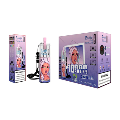 5% de nicotina 20 ml de capacidade líquida suco de gelo de frutas saboroso 14 sabores Fumo Tornado 10000 pufes mais vaporizador descartável
