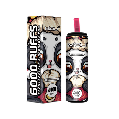 650ml Vape descartável Miou 6000 sopros no estoque