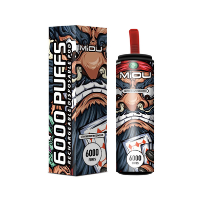 650ml Vape descartável Miou 6000 sopros no estoque