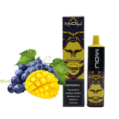 Miou de venda quente 7000 sopra E-cig descartável portátil Vape da nicotina de 5%