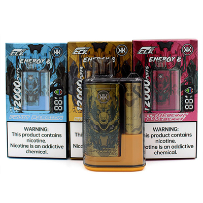 49.5x26x86 mm ECK KK Vaporizador 12000 Puffs 5% Nicotina Fantástico Sabor