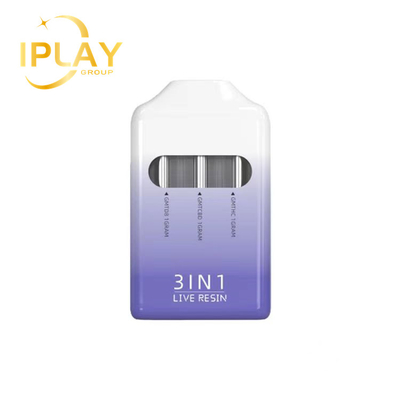 Última Chegada Novo 3 em 1 3 ml Cartucho de Vaporização Pod descartável com Micro USB