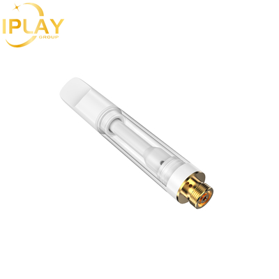 Cartucho de óleo de CBD THC D8 a retalho Cartucho de zircônio redondo plano de 0,5 ml de 1 ml