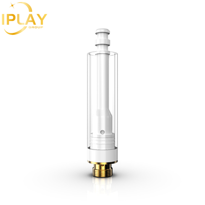Cartucho de óleo de CBD THC D8 a retalho Cartucho de zircônio redondo plano de 0,5 ml de 1 ml