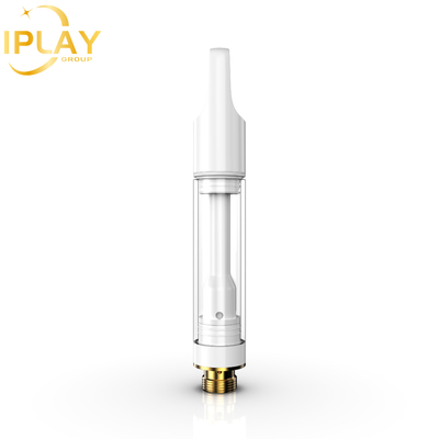 Cartucho de óleo de CBD THC D8 a retalho Cartucho de zircônio redondo plano de 0,5 ml de 1 ml