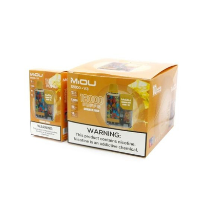 Venda Quente Miou V3 20 Sabores Display Disponível Vape 12000 Puffs Nicotina E Cig Vape