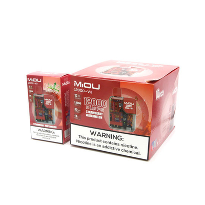 Venda Quente Miou V3 20 Sabores Display Disponível Vape 12000 Puffs Nicotina E Cig Vape