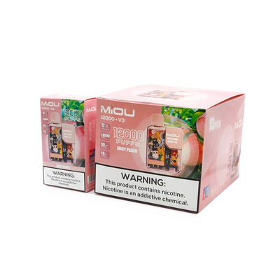 Venda Quente Miou V3 20 Sabores Display Disponível Vape 12000 Puffs Nicotina E Cig Vape