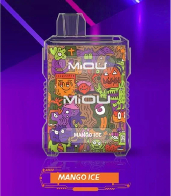Miou Box E CIGS Mesh Coil 15ml E Liquid Disposable Vape 8000 Puffs 650mAh Rechargeable 10 Sabores