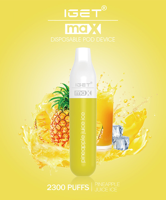 Sopros descartáveis de envio rápidos da pena IGET max 2300 de Vape 16 sabores disponíveis
