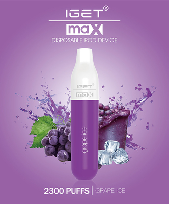 Sopros descartáveis de envio rápidos da pena IGET max 2300 de Vape 16 sabores disponíveis