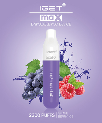 Sopros descartáveis de envio rápidos da pena IGET max 2300 de Vape 16 sabores disponíveis