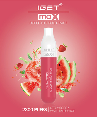 Sopros descartáveis de envio rápidos da pena IGET max 2300 de Vape 16 sabores disponíveis