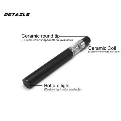 280mah pena vazia descartável de enchimento superior do óleo do cbd da pena D7 do vape do cbd da bateria 0.3ml mini