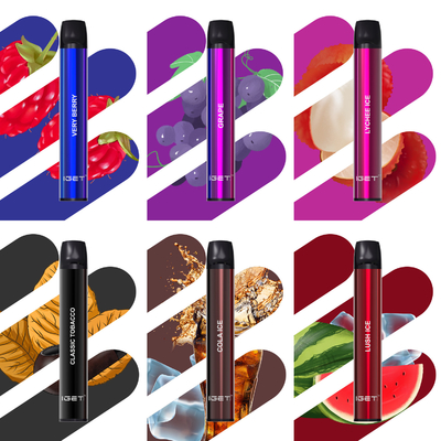 6% 600 cartucho dos sopros 400mah Nic Salt Disposable Vape Pen IGET SHION