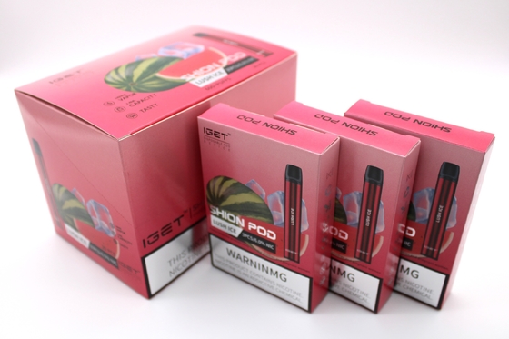 Pena descartável autêntica de Vape da bateria dos sopros 400mAh do dispositivo 600 da vagem dos E-cigarros de IGET SHION
