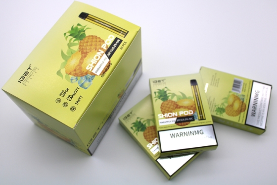Pena descartável autêntica de Vape da bateria dos sopros 400mAh do dispositivo 600 da vagem dos E-cigarros de IGET SHION