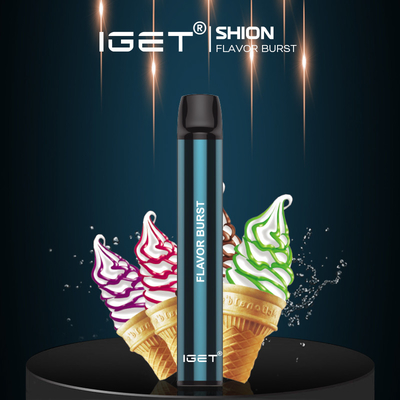 Dispositivo descartável do gelo IGET SHION Vaping da cola, 600 cigarros feitos sob encomenda do vapor dos sopros